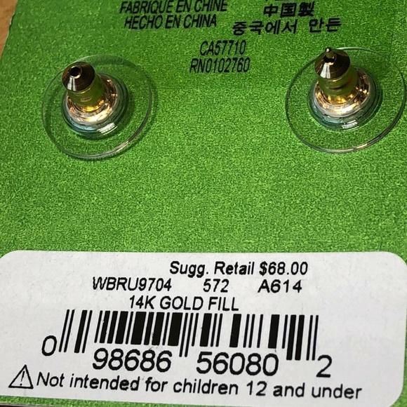 KATE SPADE PINK STONES EARRINGS,  BRAND NEW - Picture 16 of 16